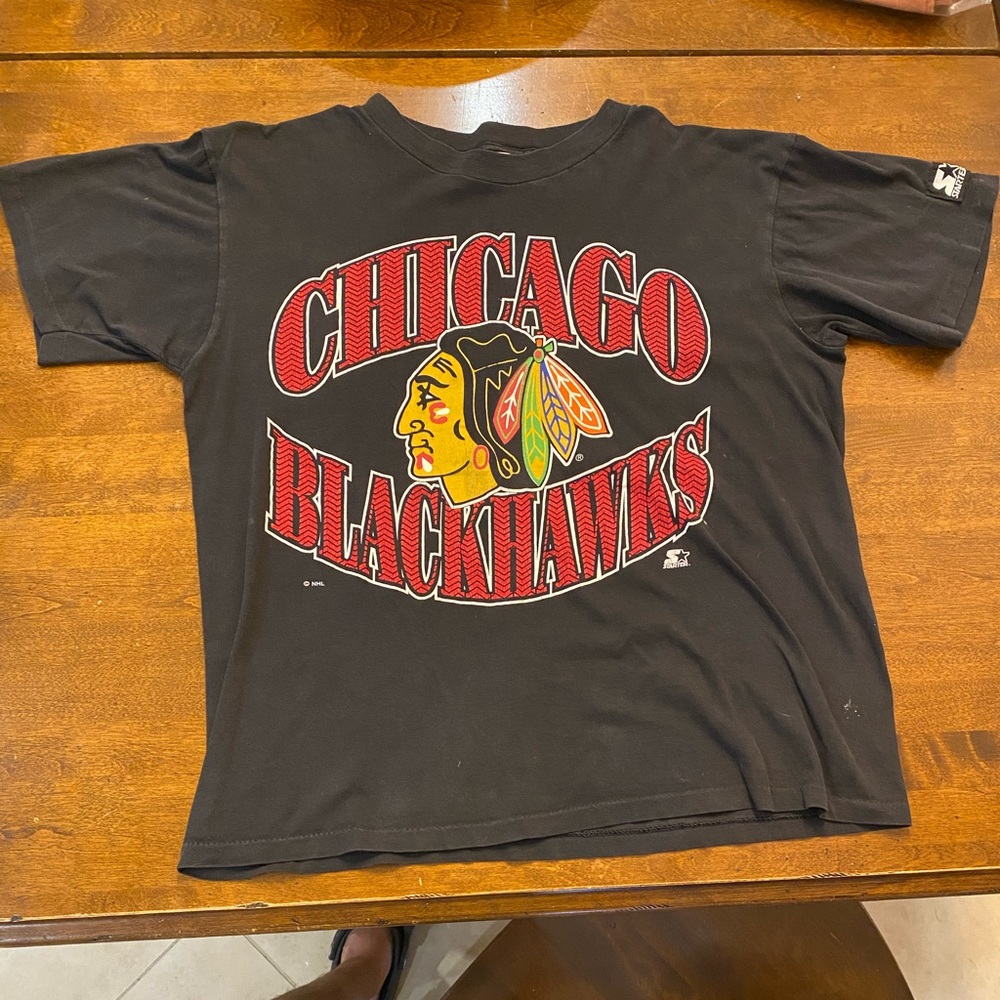 Vintage Blackhawks Starter Tee
